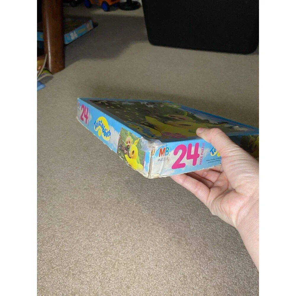 Vintage 1998 Teletubbies 24 Piece MB Puzzle Laa-Laa Dipsy Bunnies Kids Size